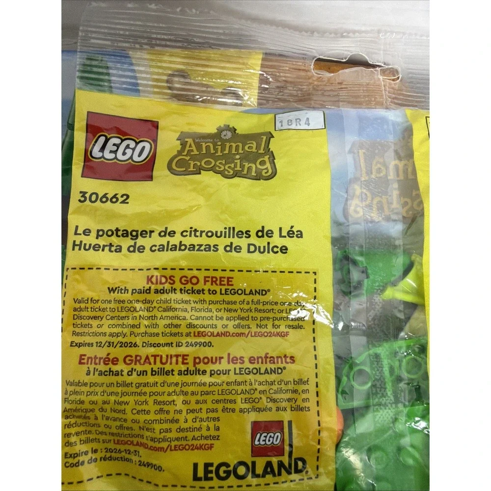 Lot Of 2 LEGO 30662 - Animal Crossing: Maple's Pumpkin Garden.‎ New In Poly.